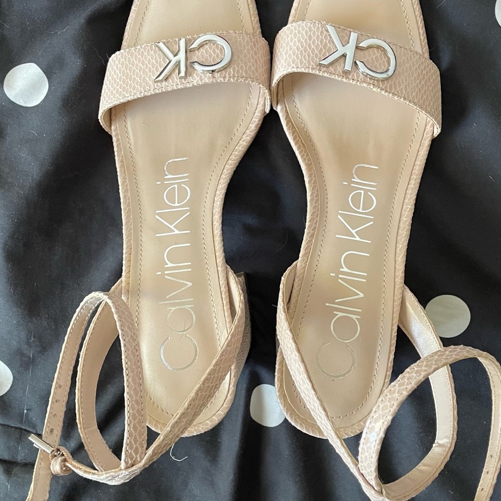 Calvin Klein Women's Tan Sandals